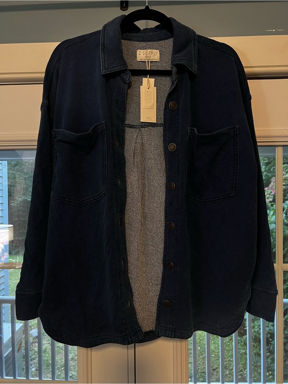 Z Supply Shacket in Dark Denim